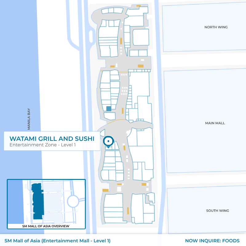 Watami - SM MOA - Entertainment Mall - Level 1